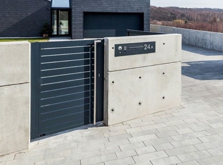 Quelle est la meilleure clôture en béton chez Point P 26 cloture en beton moderne et esthetique