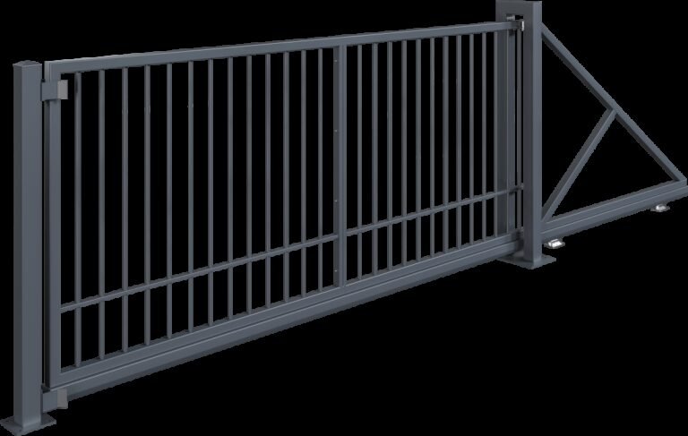 portail coulissant autoportant en installation