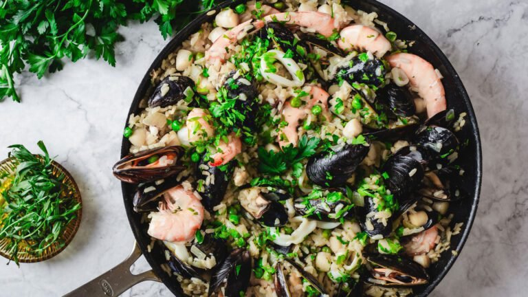 Comment préparer un délicieux risotto aux fruits de mer 23 risotto cremeux aux fruits de mer colore