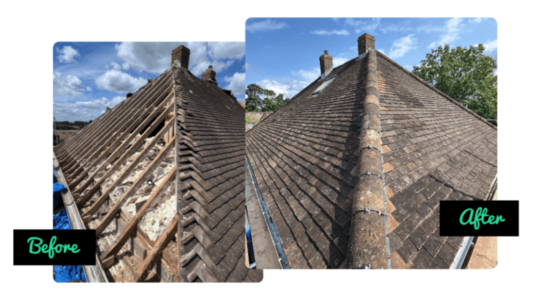 Comment enlever efficacement les mousses sur un toit 12 toit avec mousse avant et apres nettoyage