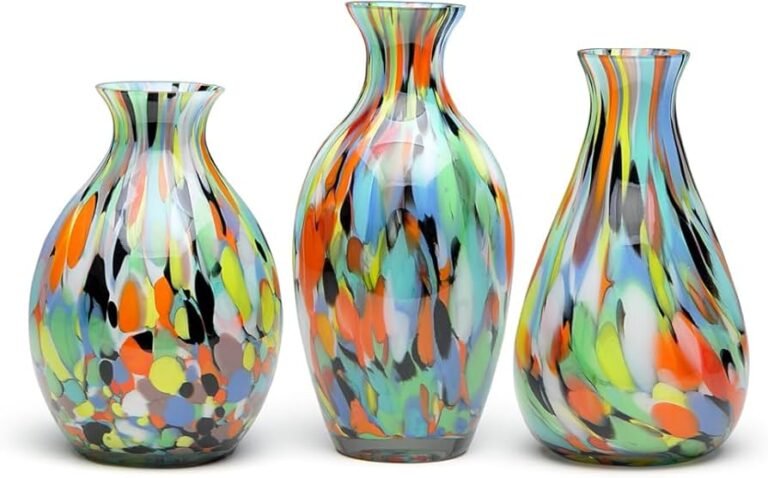 un elegant vase en verre colore