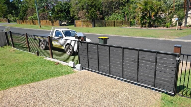 un portail coulissant en kit installe