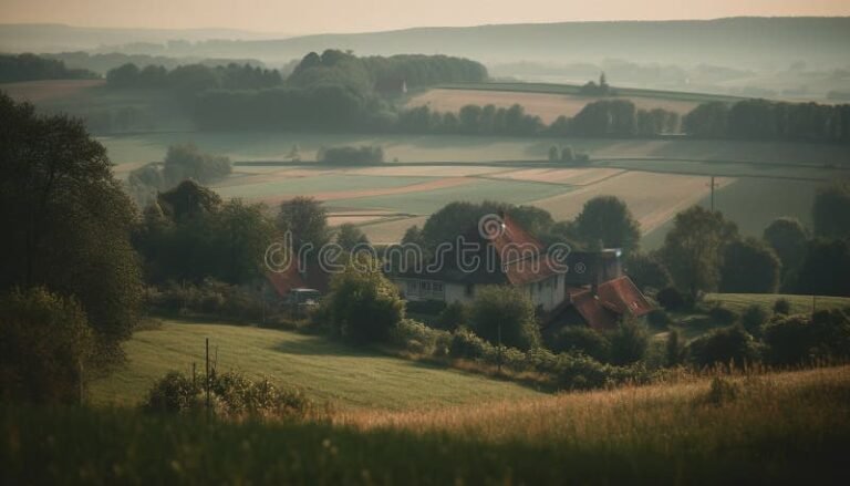 une ferme idyllique en pleine nature