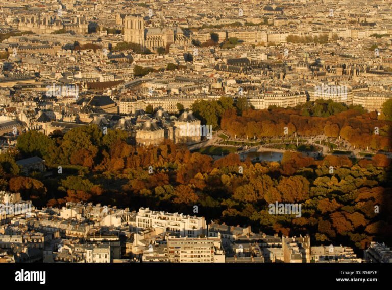 Quel est le parc le plus célèbre à Paris, France 41 une vue panoramique du jardin du luxembourg