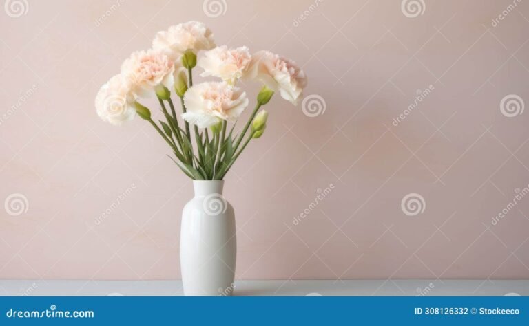 vase blanc moderne sur fond minimaliste